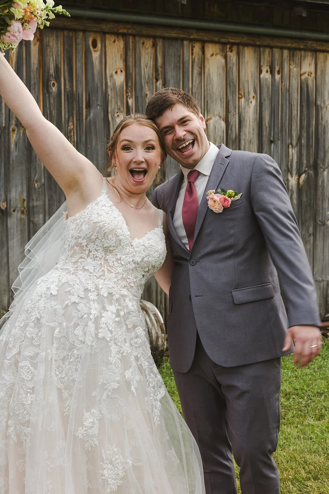 Bride and groom celebrating  Boho Wedding  Fedora Media.jpg