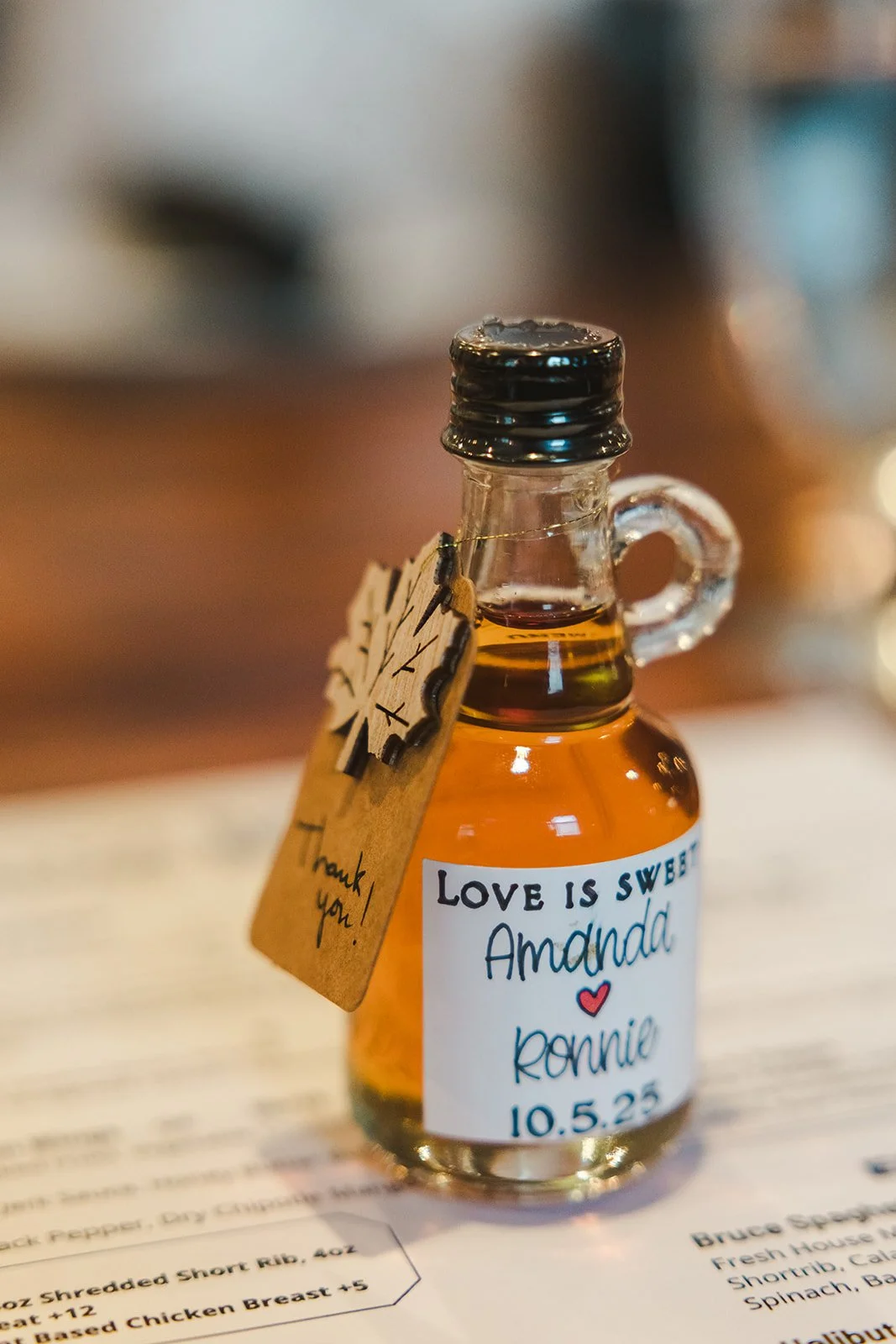 Maple Syrup Wedding Favour  Cambridge, ON  Fedora Media.jpg