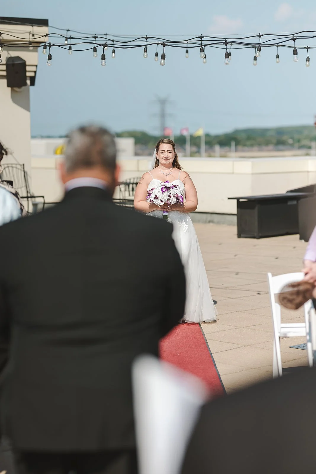 Bride walking down wedding aisle  Hamilton, ON  Carmen's Hotel  Fedora Media.jpg