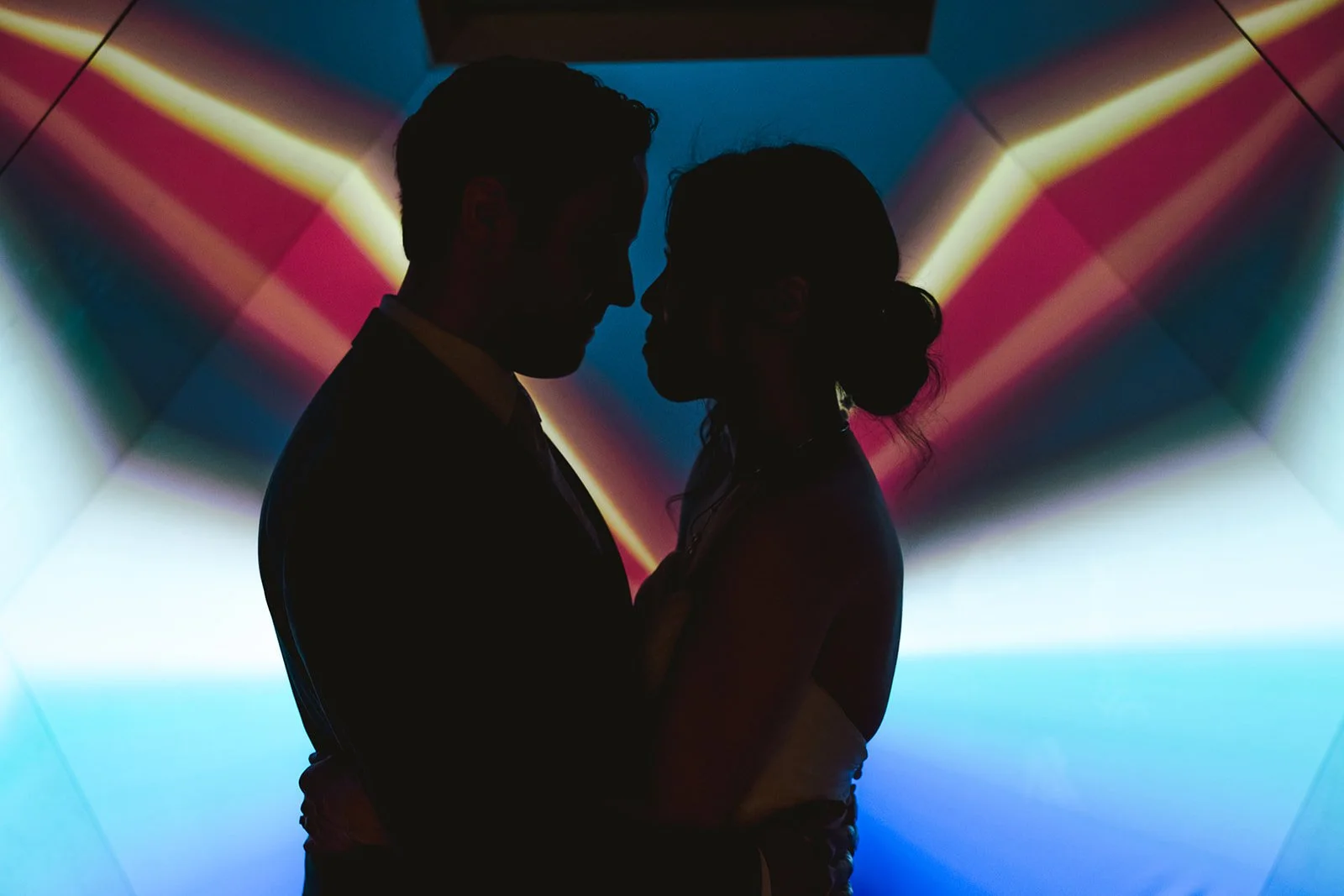 Silhouette of bride and groom  Kitchener, ON  THE museum  Fedora Media.jpg