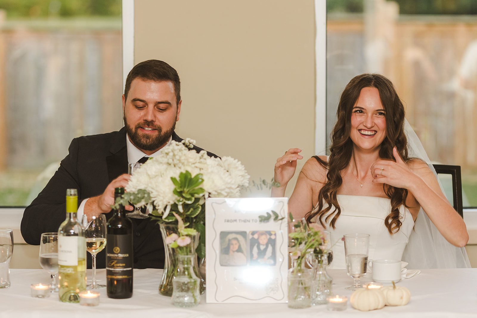 Bride and groom at head table  Century Pines  Fedora Media.jpg
