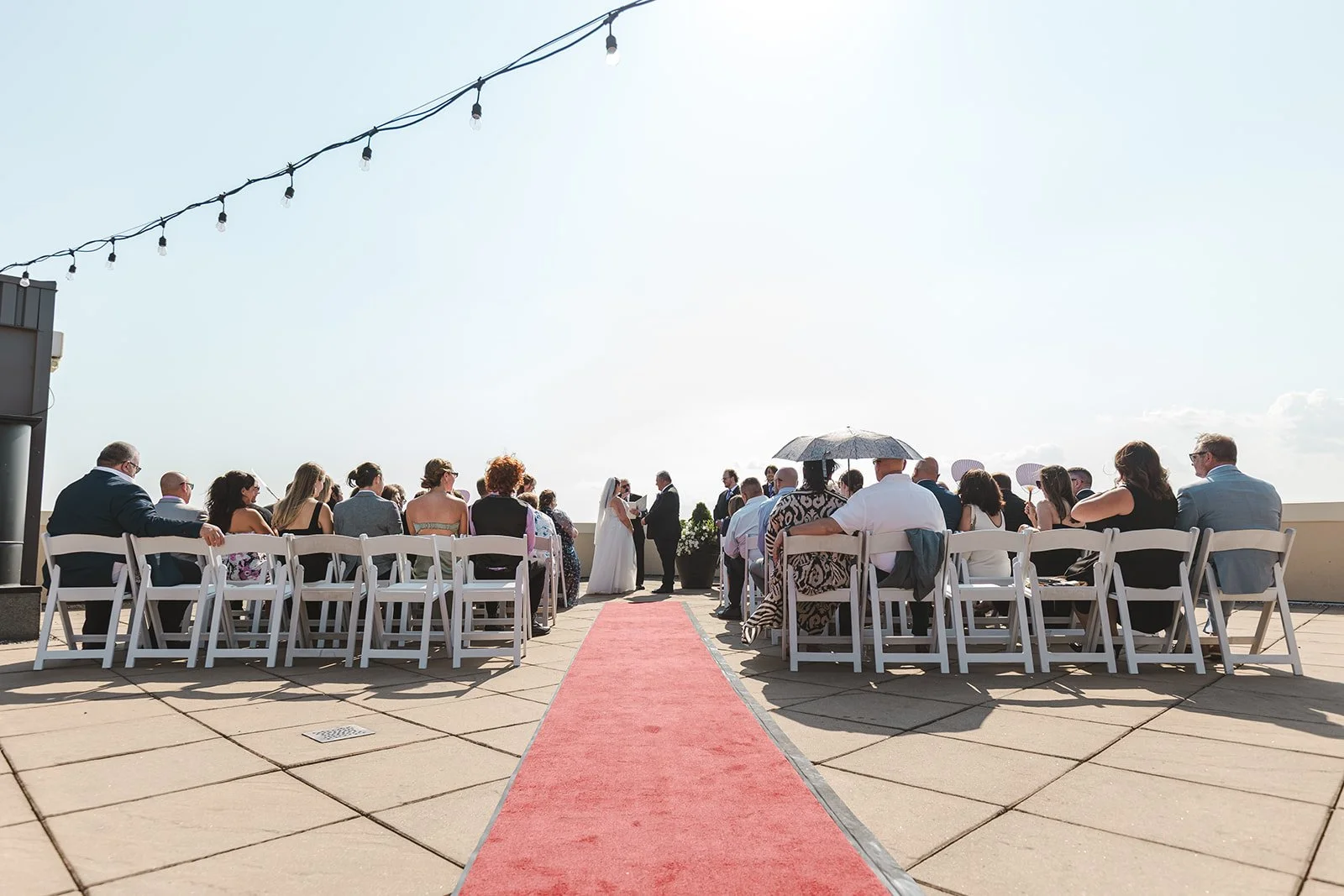 Rooftop wedding ceremony  Hamilton, ON  Carmen's Hotel  Fedora Media.jpg