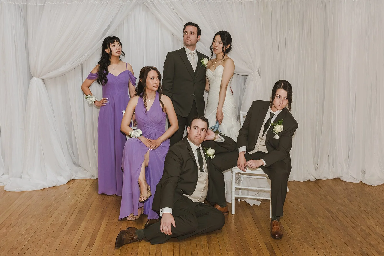 Editorial posed wedding party  Kitchener, ON  THE museum  Fedora Media.jpg