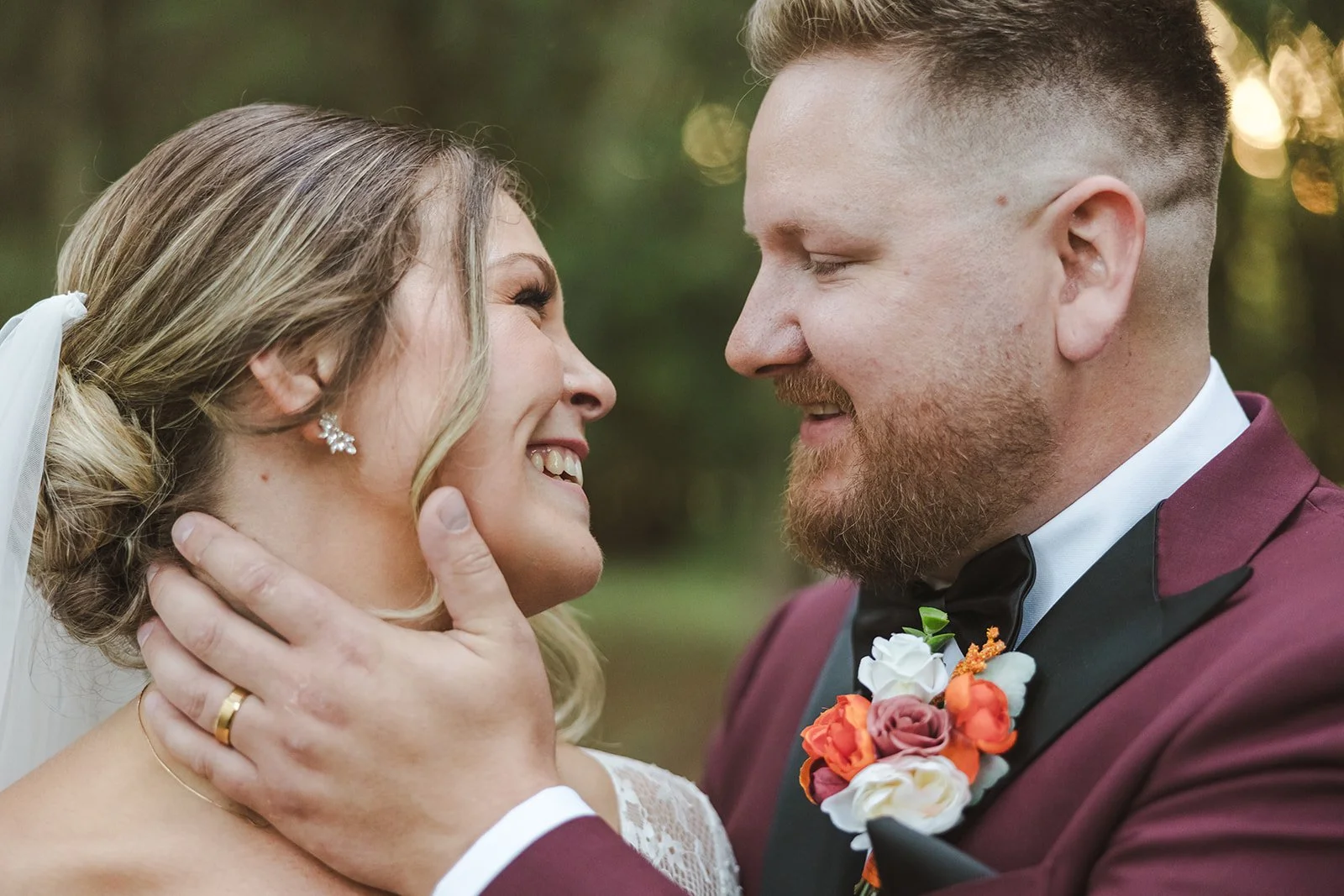 Bride and groom looking into each other's eyes  Erin Estates  Fedora Media.jpg