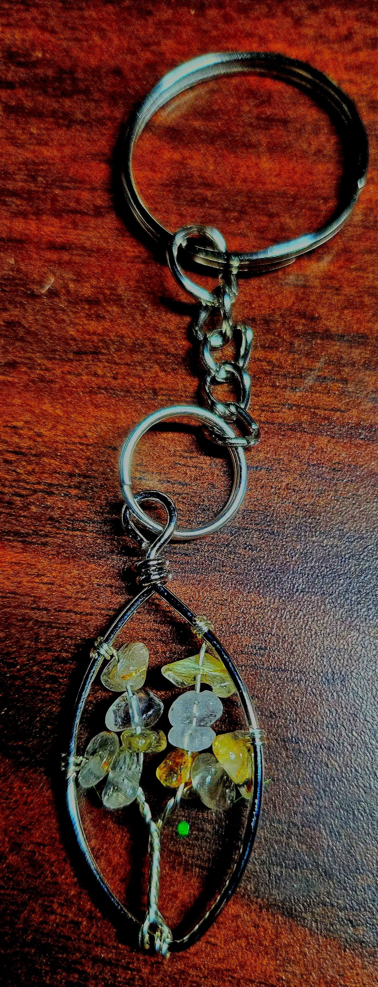 Silver Tree of life keychain