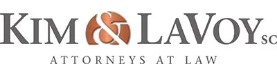 Kim & LaVoy Attorneys at Law logo in black and orange text.