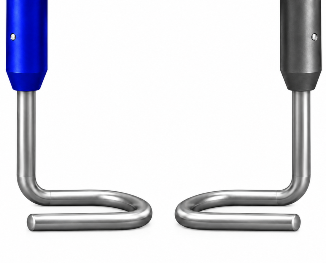 The oppositional hook configuration is designed to engage at the base of the spinous processes while maintaining a low-profile surgical footprint. Significantly improves the interbody implantation during TLIF procedures.
