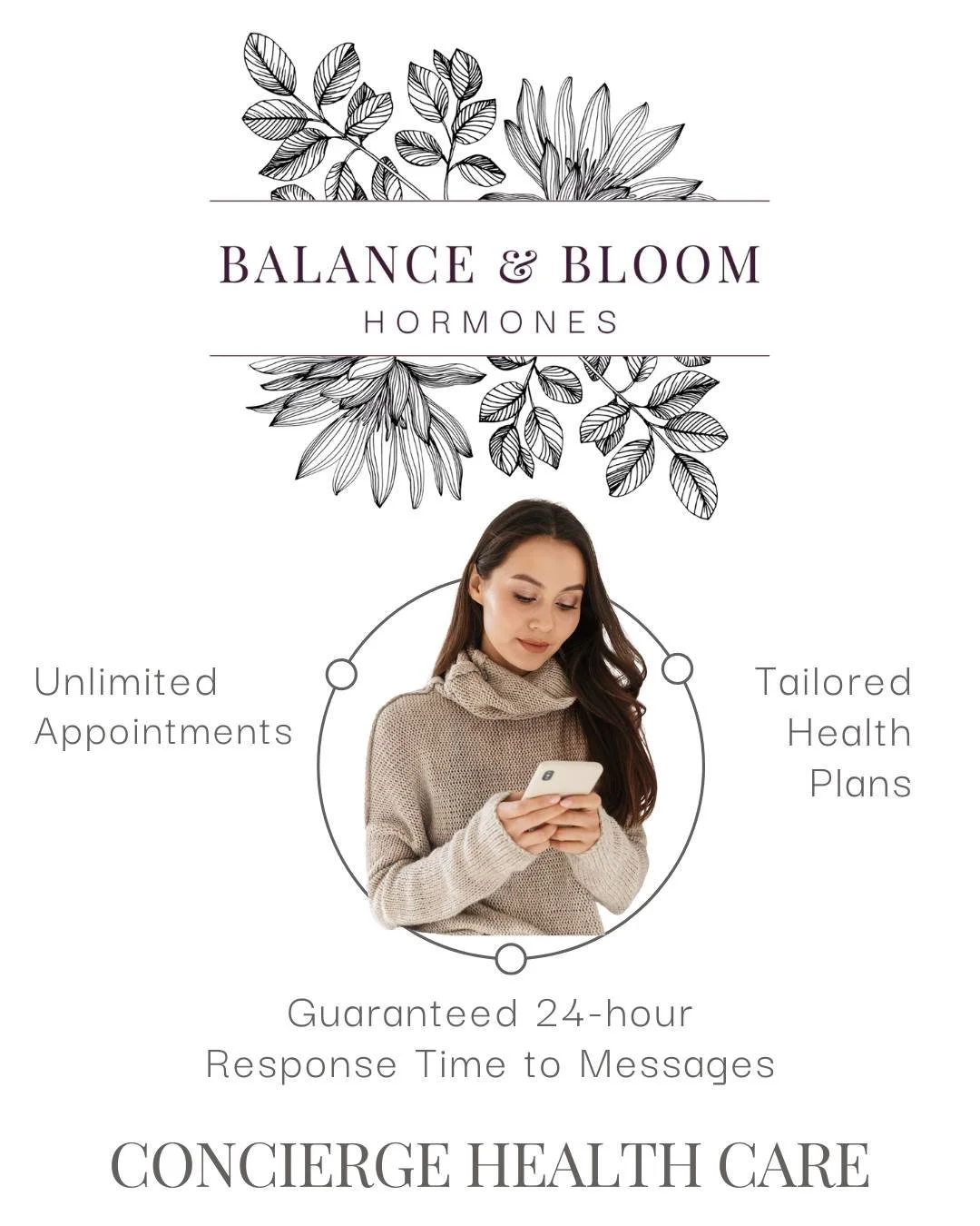 Why Concierge Care is SO Worth It! Your Health is absolutely PRICELESS, and for $197 per month, the Balance and Bloom membership is an investment in your body, energy, confidence, and longevity.

Here&rsquo;s why our model delivers results that tradi