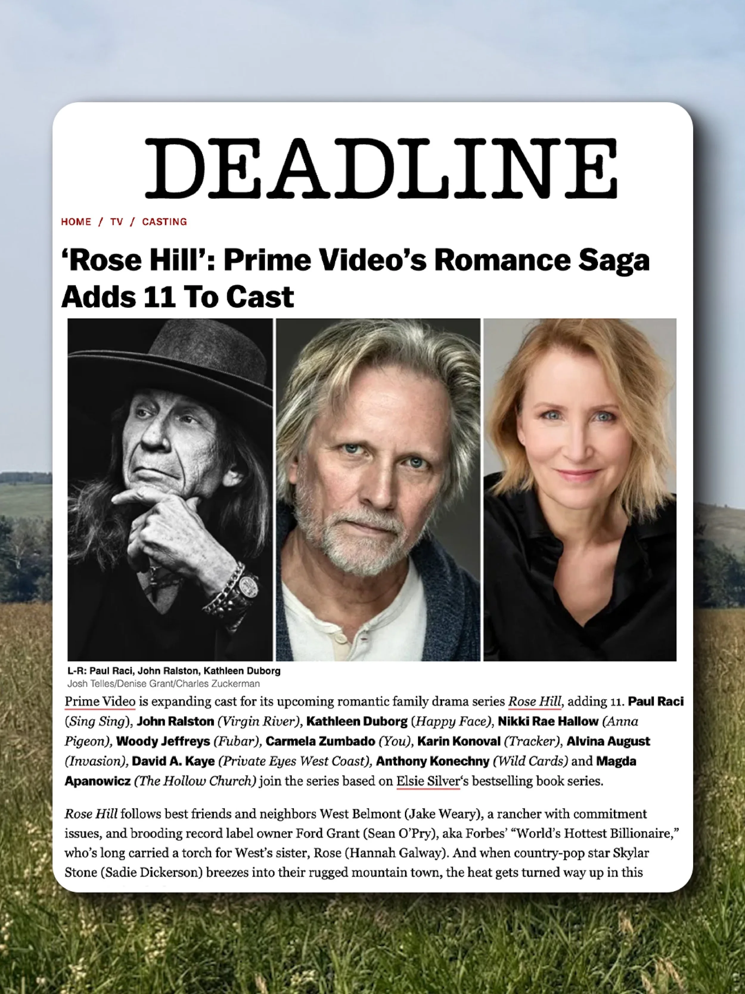 Ok we can finally talk about it 😉🙌 So excited to be able to publicly share how obsessed I am with everyone involved in this adaptation! 

To Rose Hill we go! 🌹 🎬