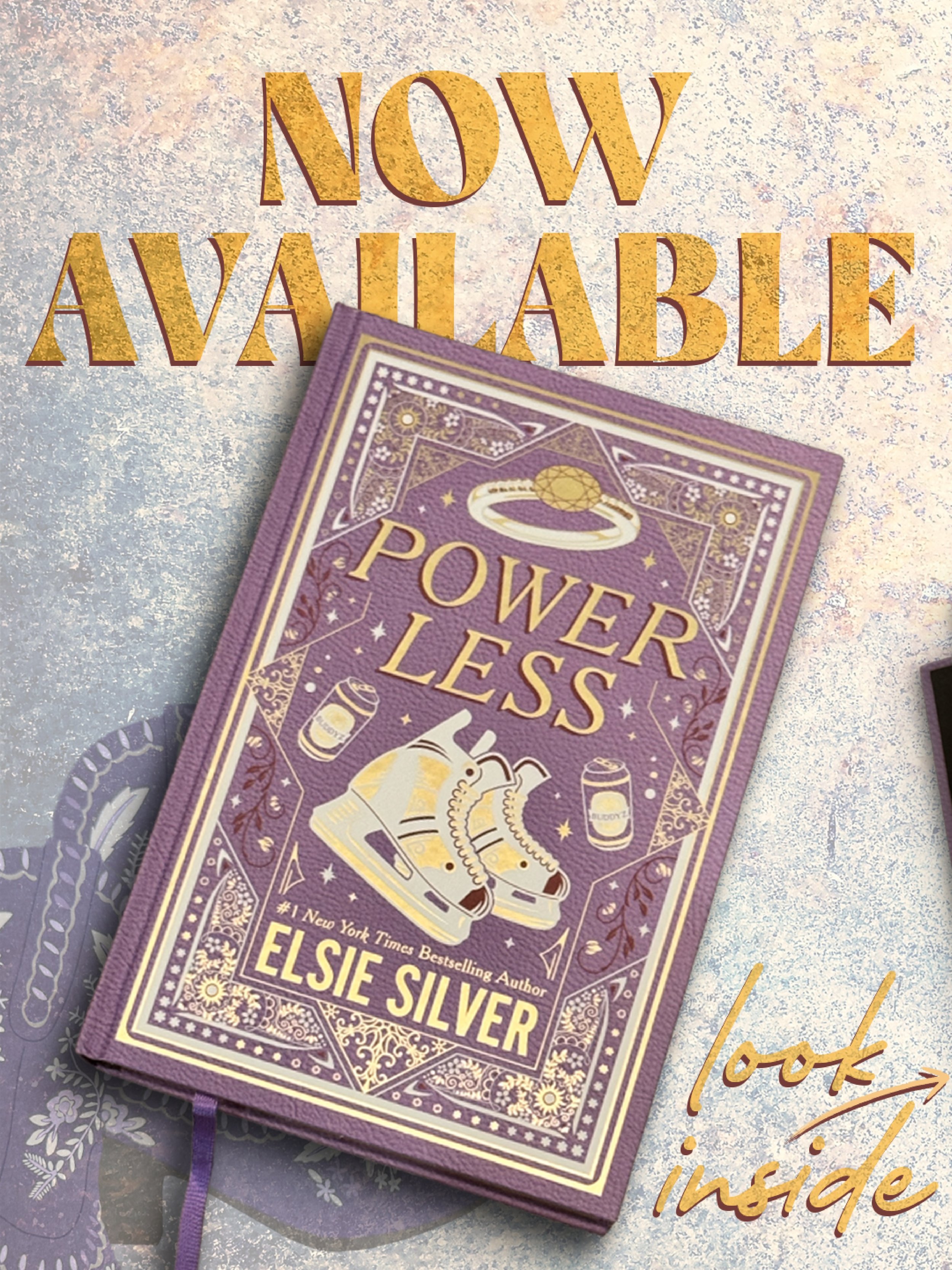 It&rsquo;s Powerless hardcover day! 
Sloane and Jasper, my ballerina and hockey player babies are here! 

This edition features a new hardcover with foiling, 4 full color illustrations a ribbon bookmark and cute western themed end pages. 😍🤩

The be
