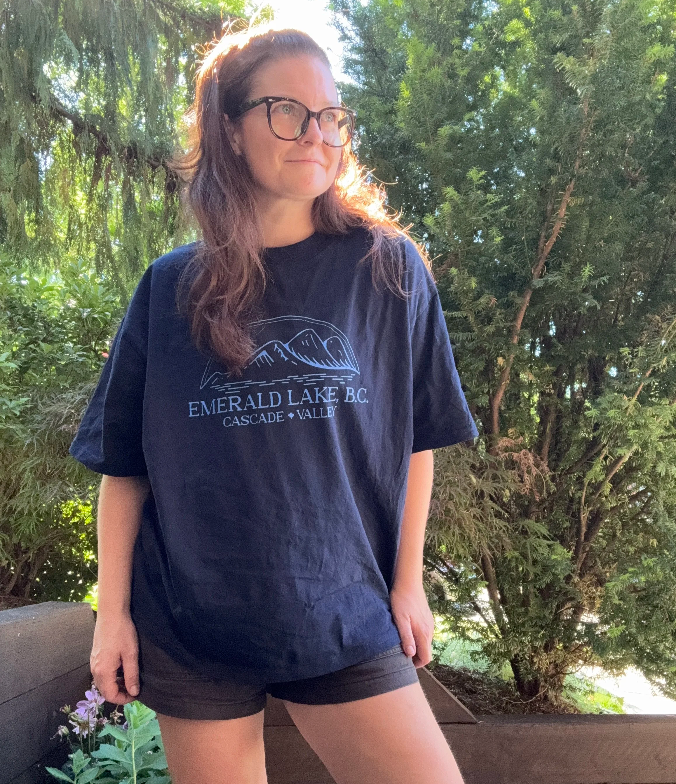 Emerald Lake Oversized Tee (Blue Design)