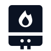 Water heater icon for water heater repair
