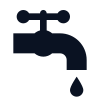 Dripping faucet icon for sink & faucet repair