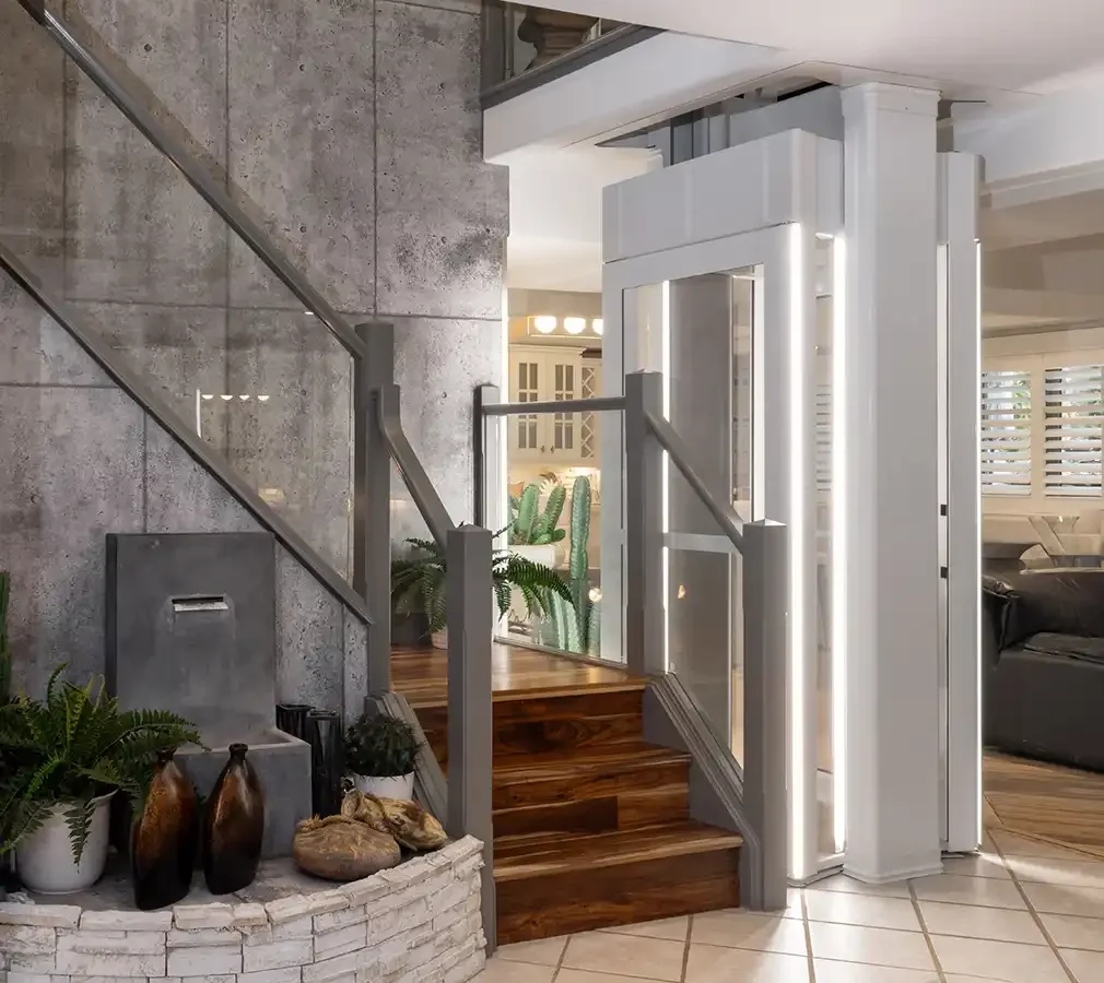 Savaria-Luma-Through-floor-lift-on-bottom-landing-of-beautiful-home.webp