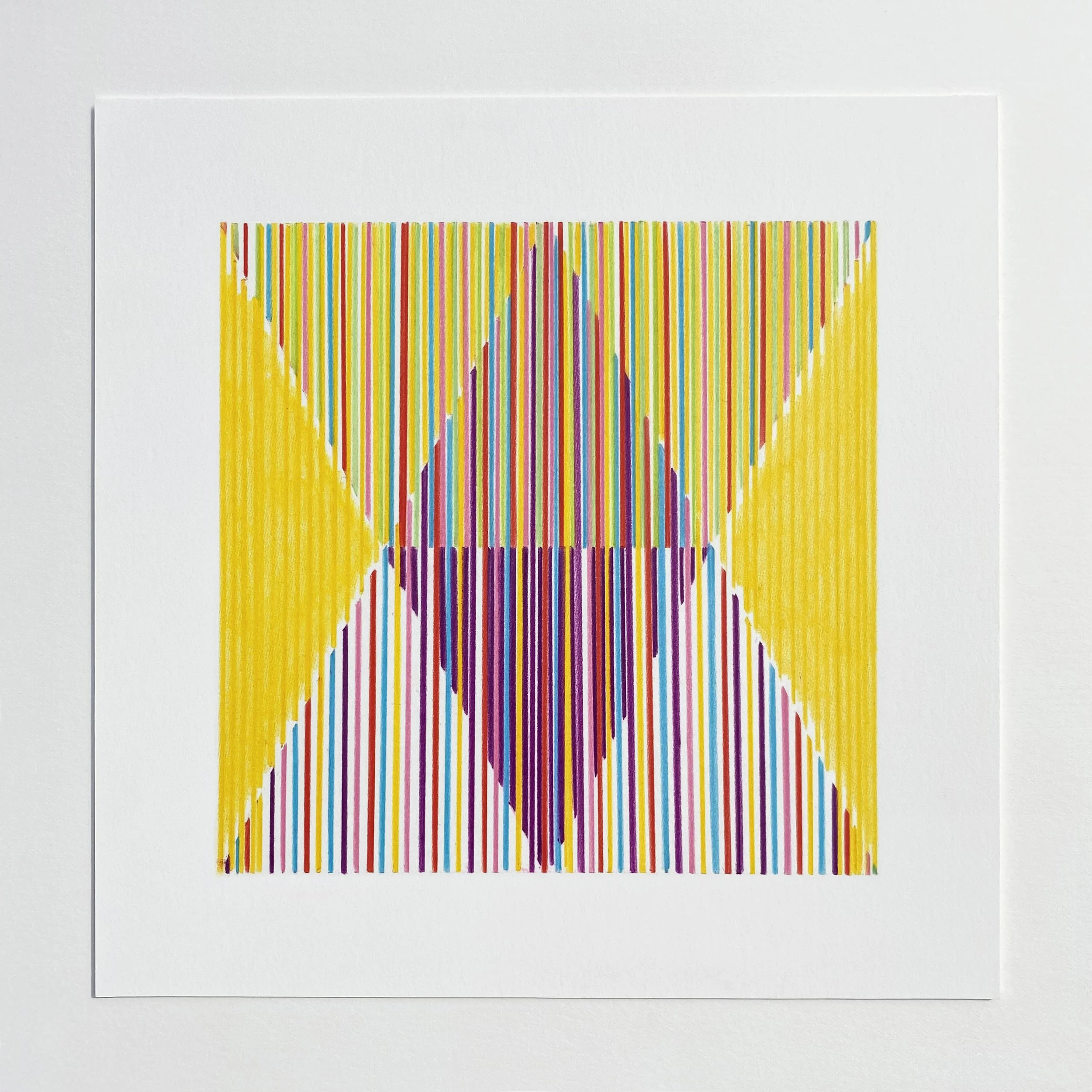 Harmony & unity II, 2025, pencil on Fabriano paper, 27 x 27 cm (framed) • SOLD