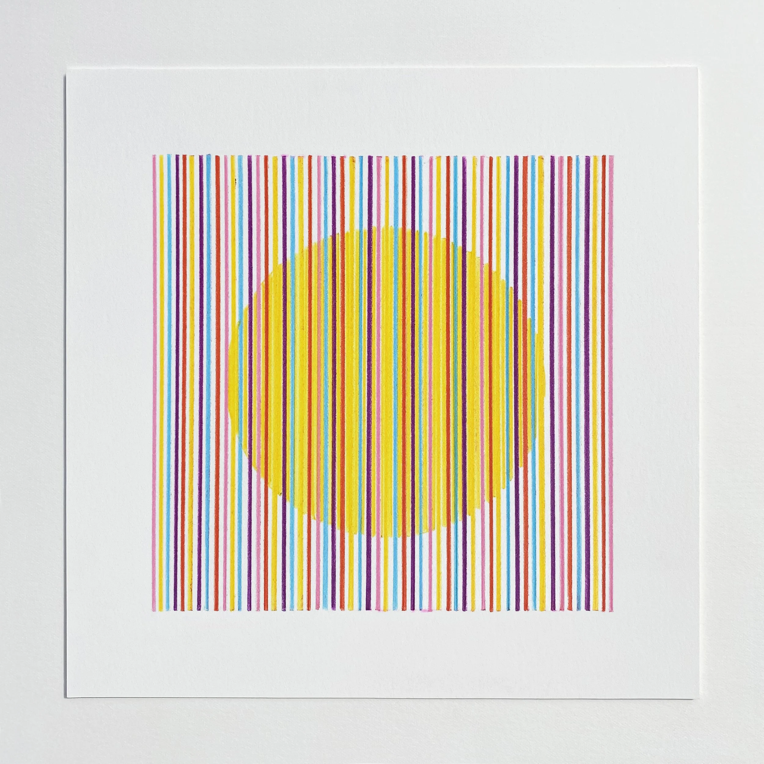 Lumen V, 2026, pencil on Fabriano paper, 27 x 27 cm (framed) • £250