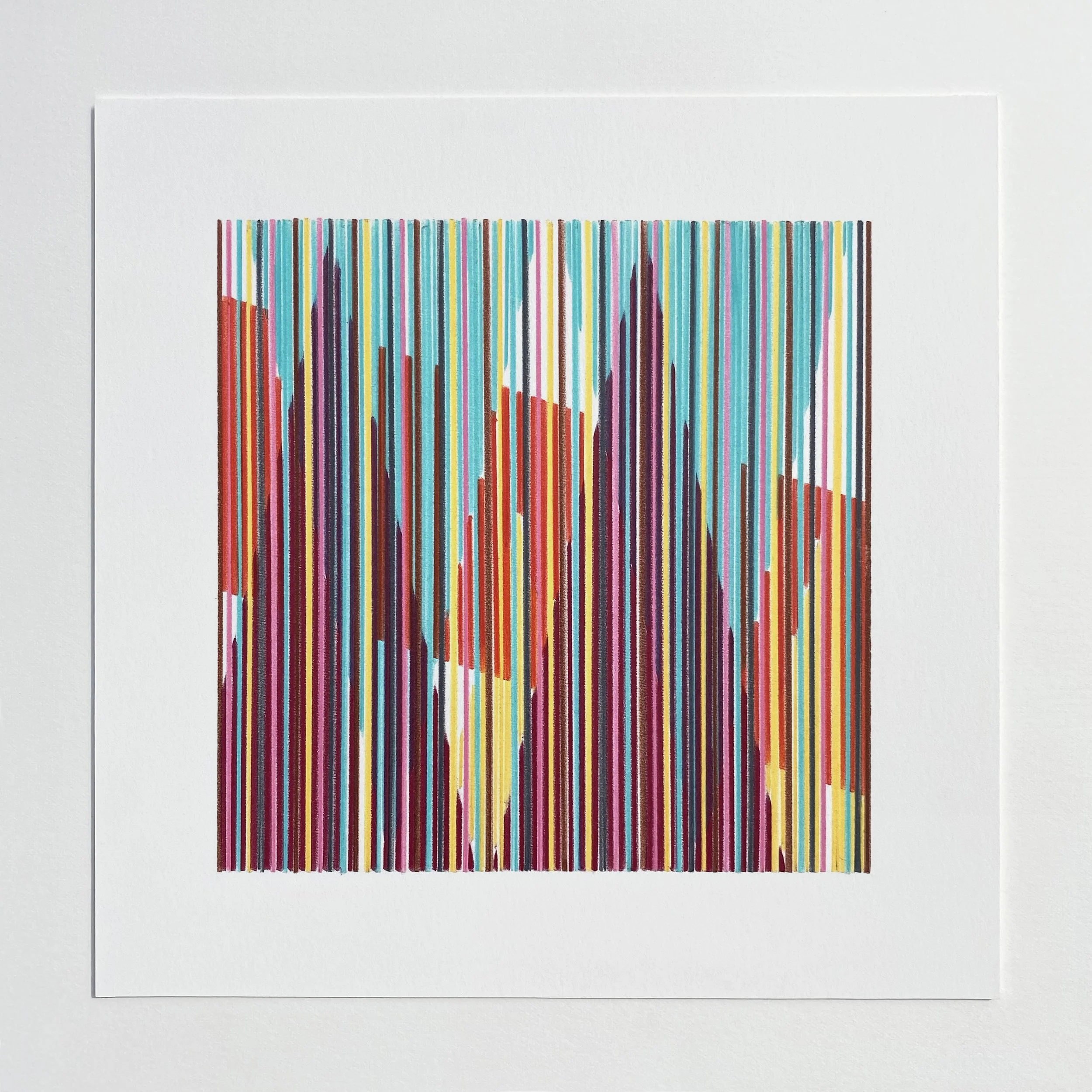 Lumen II, 2025, pencil on Fabriano paper, 27 x 27 cm (framed) • SOLD