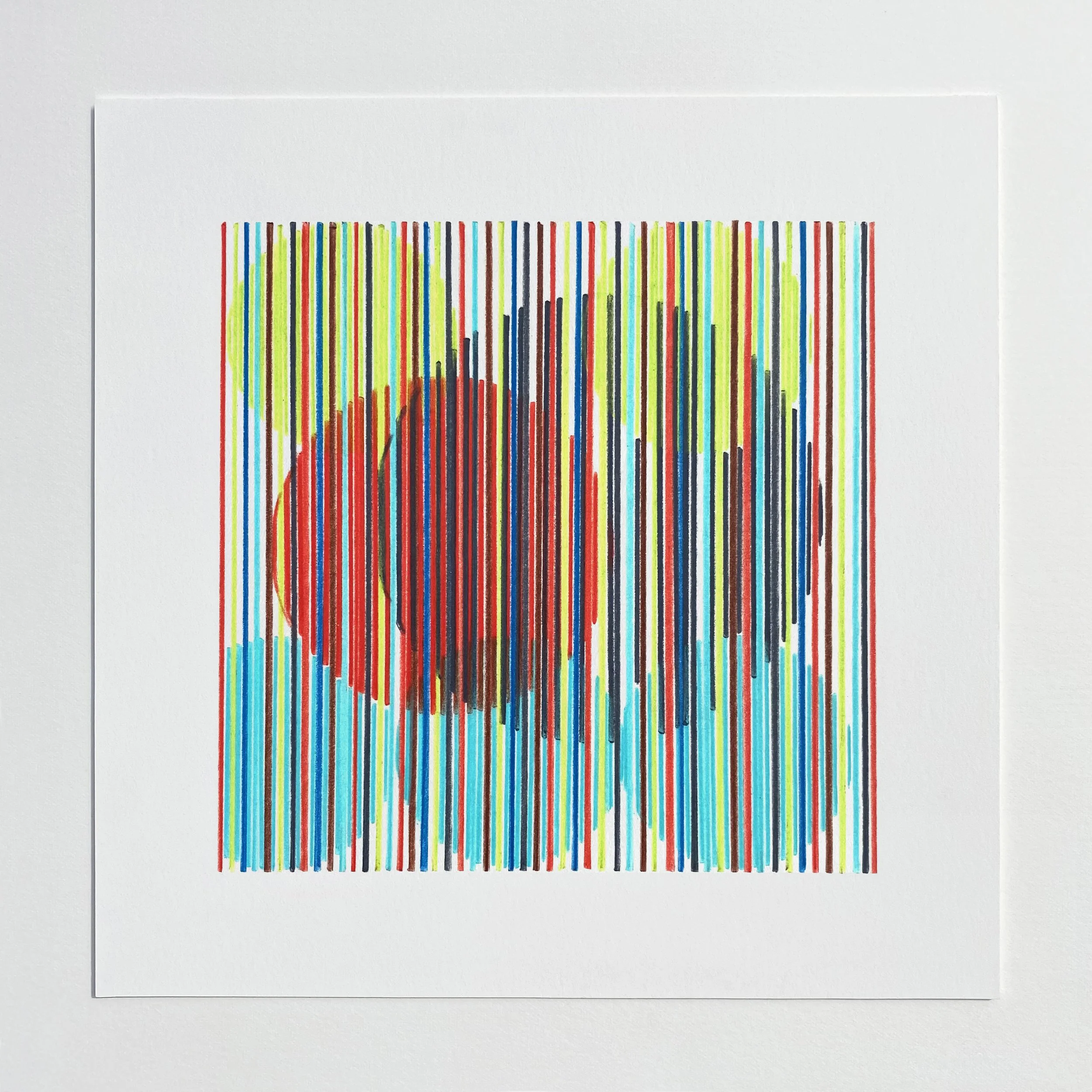 Harmony & unity III, 2025, pencil on Fabriano paper, 27 x 27 cm (framed) • SOLD