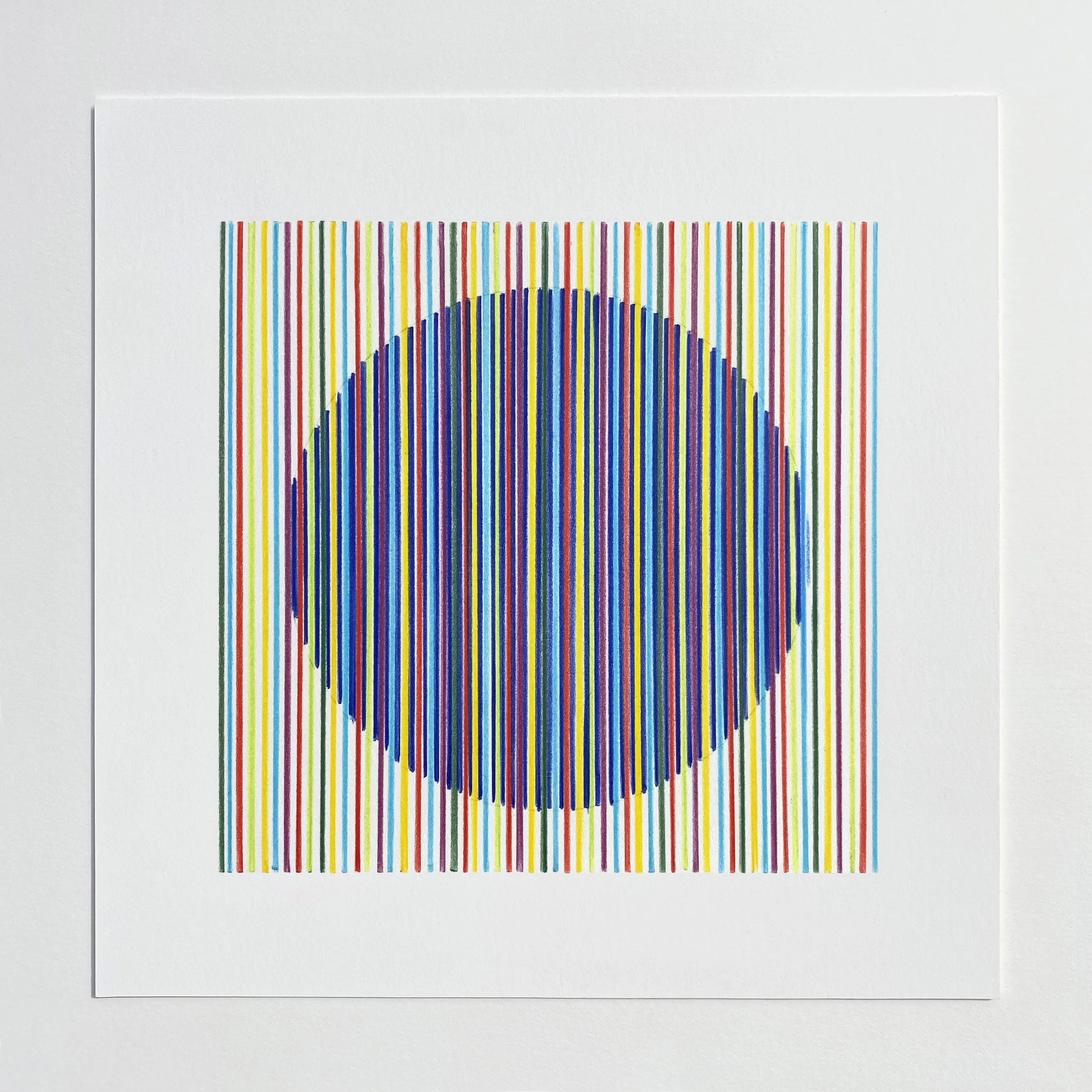 Opus III, 2025, pencil on Fabriano paper, 27 x 27 cm (framed) • £250