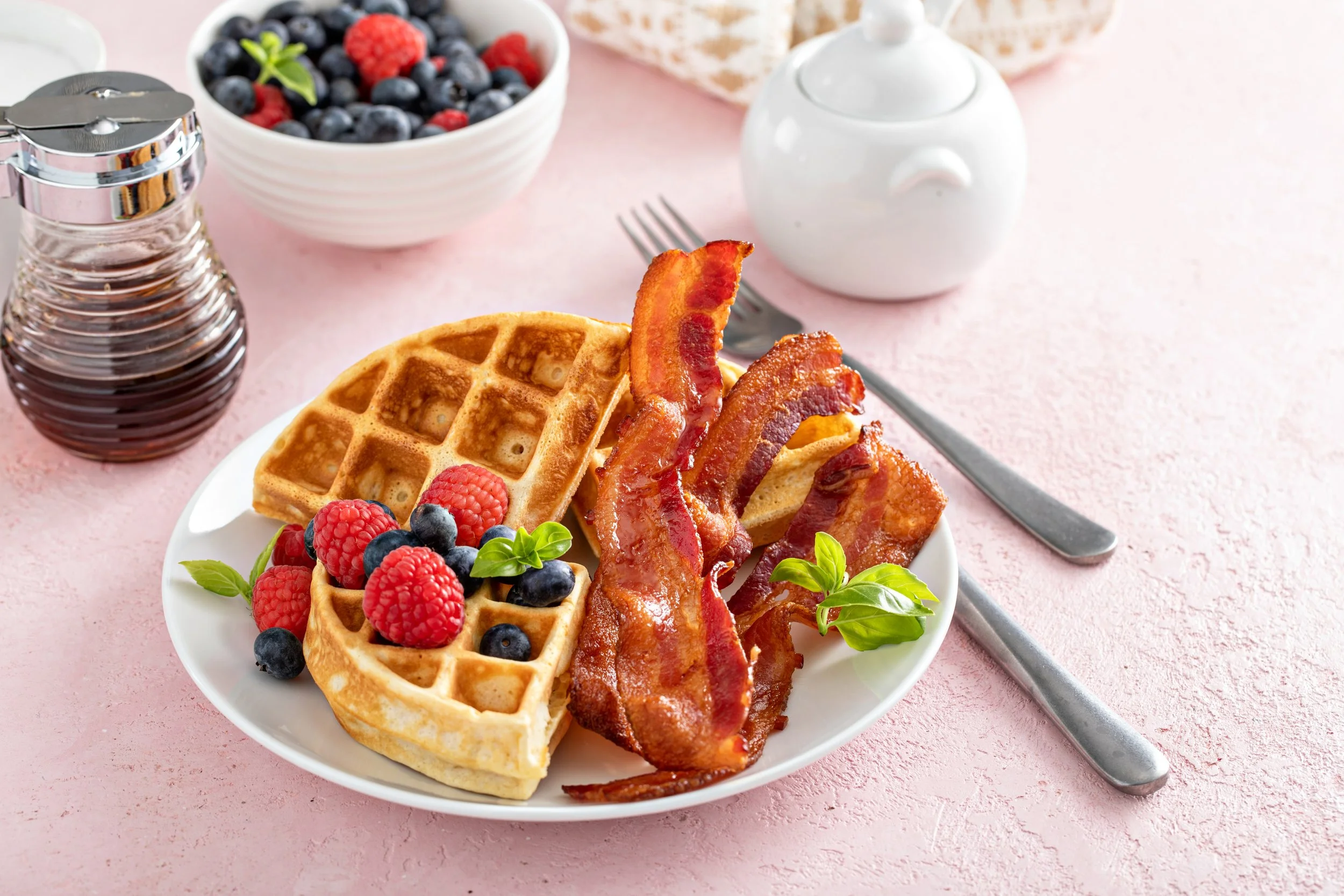 Waffles & Bacon