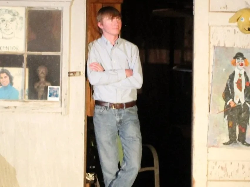 Manse Jones looking so cool leaning on that wall, looking to the side (February 2026). Photo credit to Rania Geraghty. | Denton's premiere cosmic country band. 'Cosmic American Music' available on all streaming platforms. LPs/CDs. Flying since 2024!