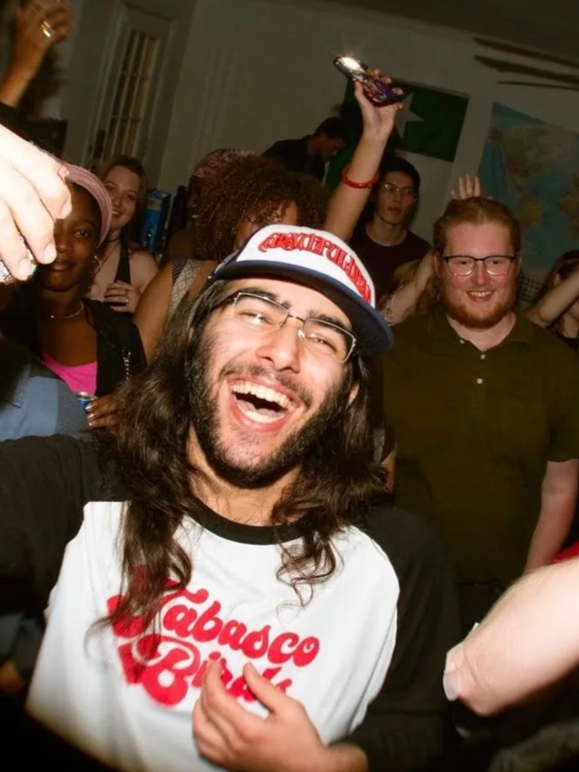 Typical level of excited during a Tabasco Birds house show (April 2025) Photo credit to Cameron Wallace. | Denton's premiere cosmic country band. 'Cosmic American Music' available on all streaming platforms. LPs/CDs. Flying since 2024!