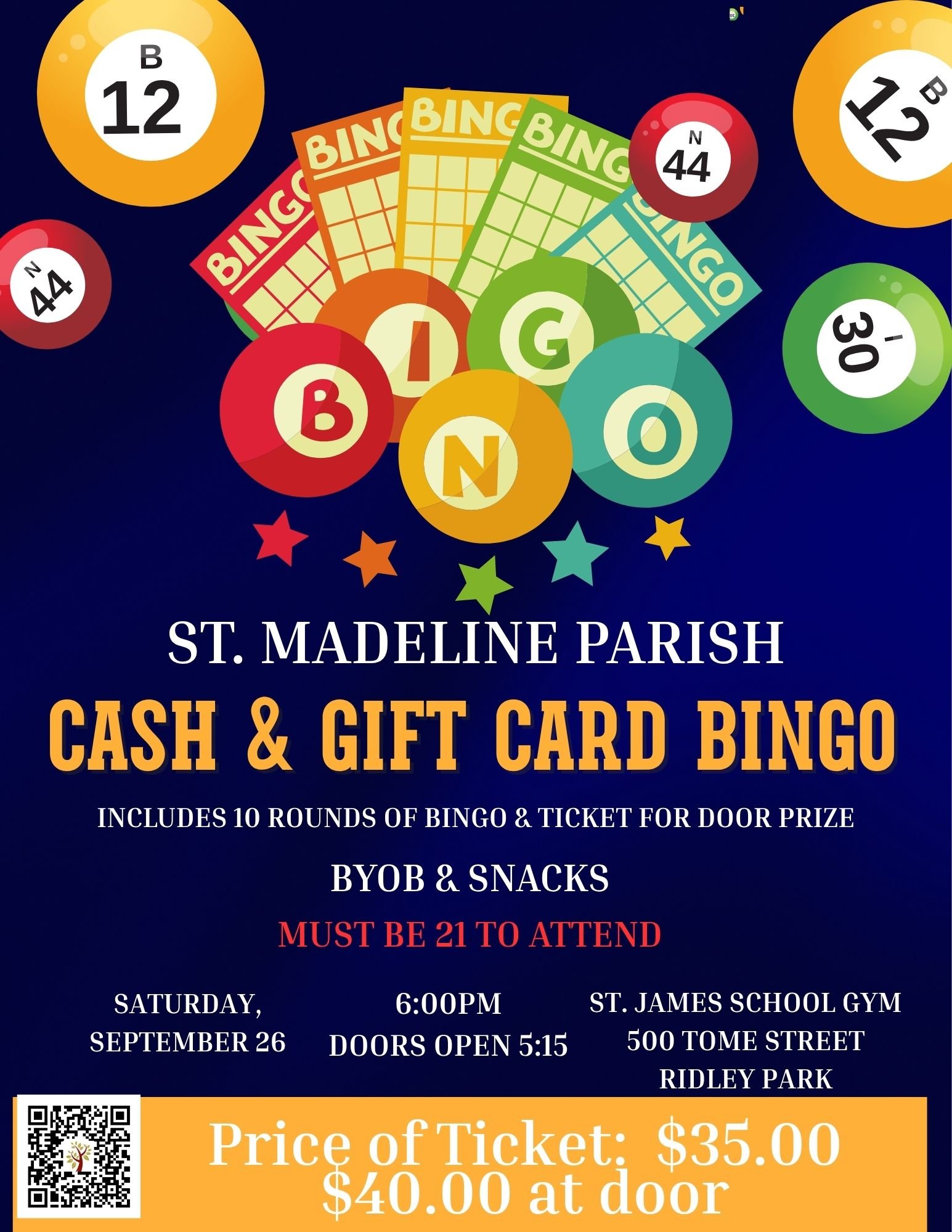 Parish Bingo