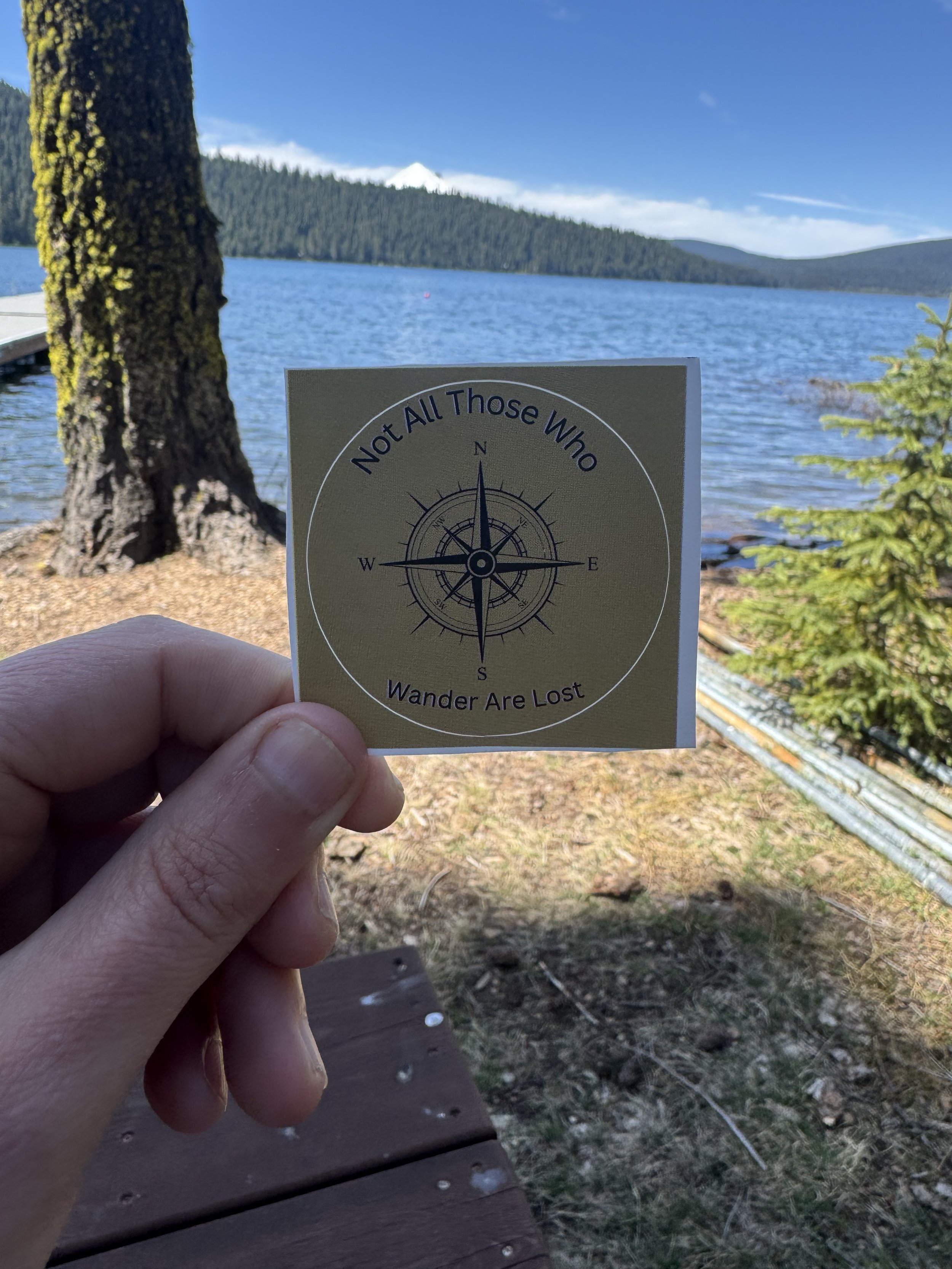 Not All Those Who Wander Are Lost Sticker