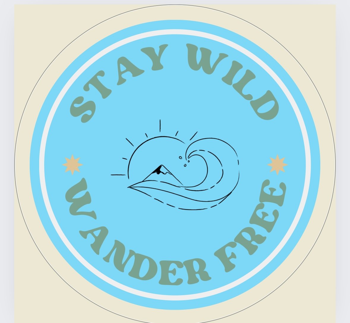 Stay Wild-Wander Free Sticker
