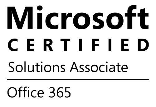 Microsoft Certified Solutions Associate Office 365 certification badge