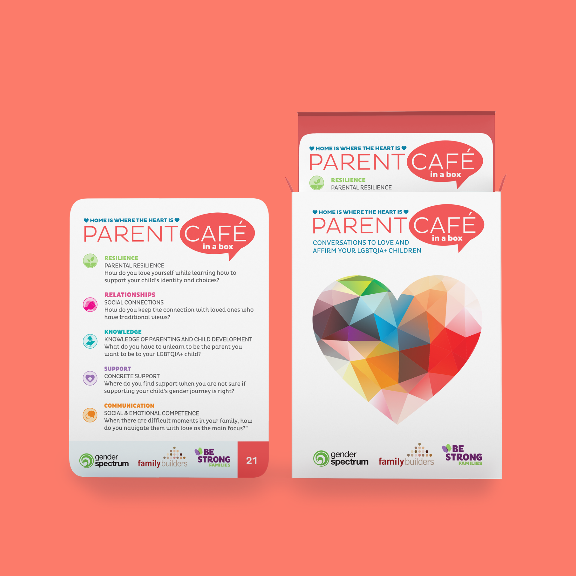Home Is Where the Heart Is: Conversations to Love and Affirm Your LGBTQIA+ Children (Parent Café Booster Pack)