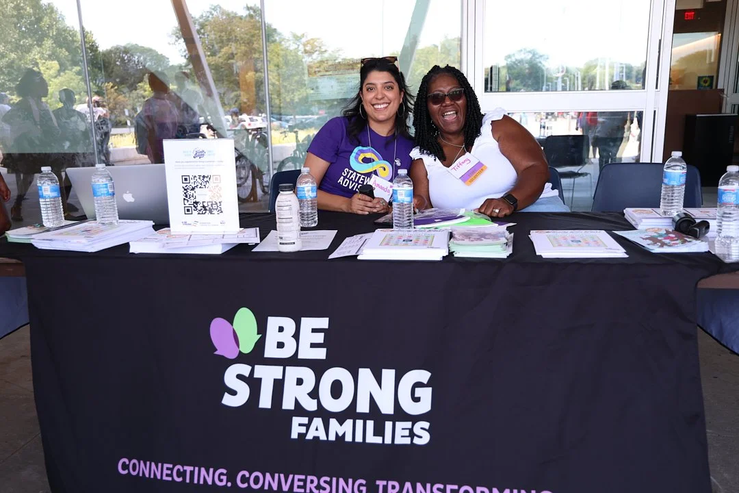 Amanda and Tiffany at BSF booth FFF