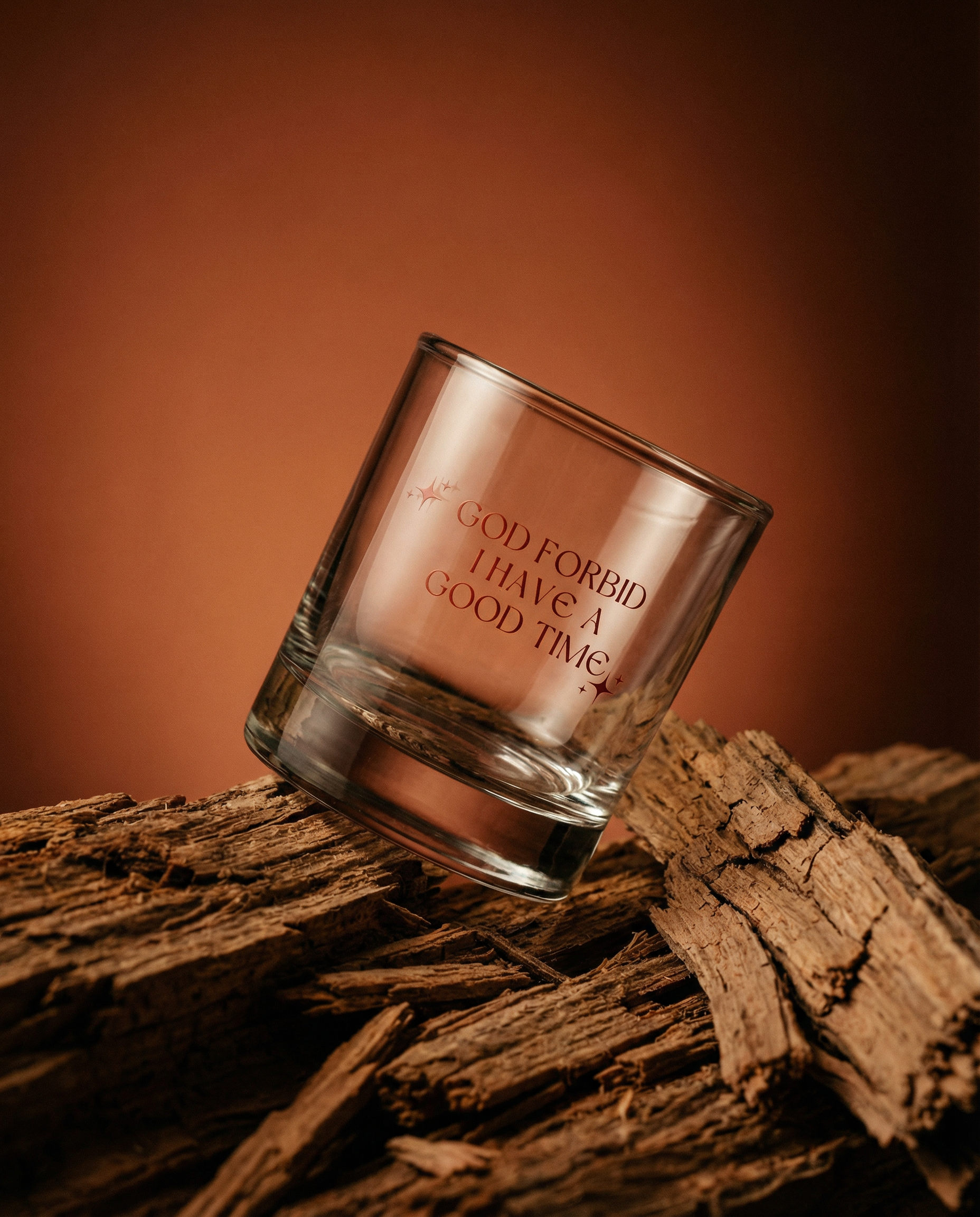 God Forbid I Have A Good Time Rocks Glass