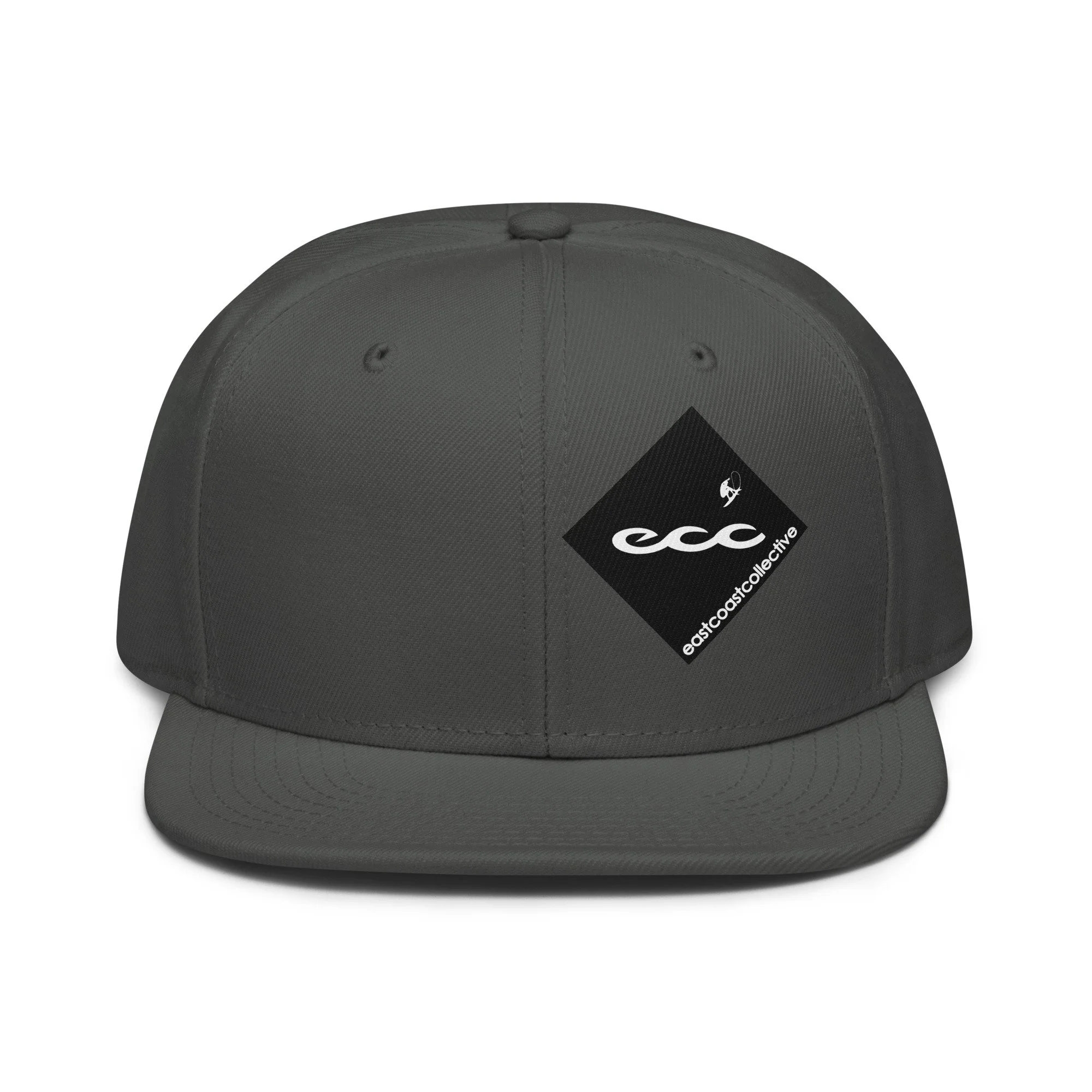Printed Black Quad Logo- Charcoal Grey Cap
