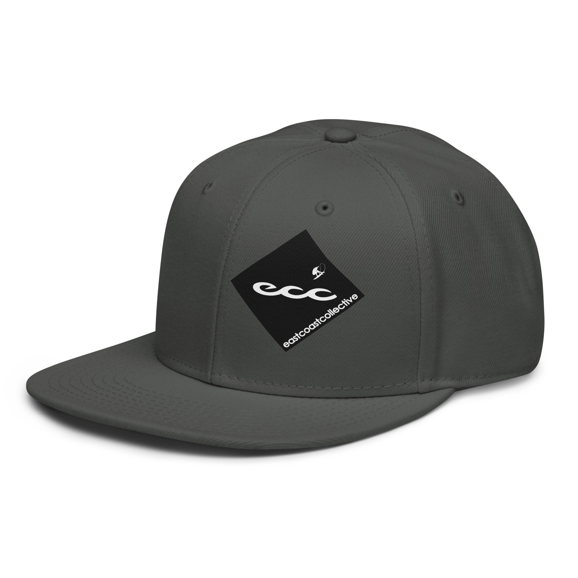 Printed Black Quad Logo- Charcoal Grey Cap