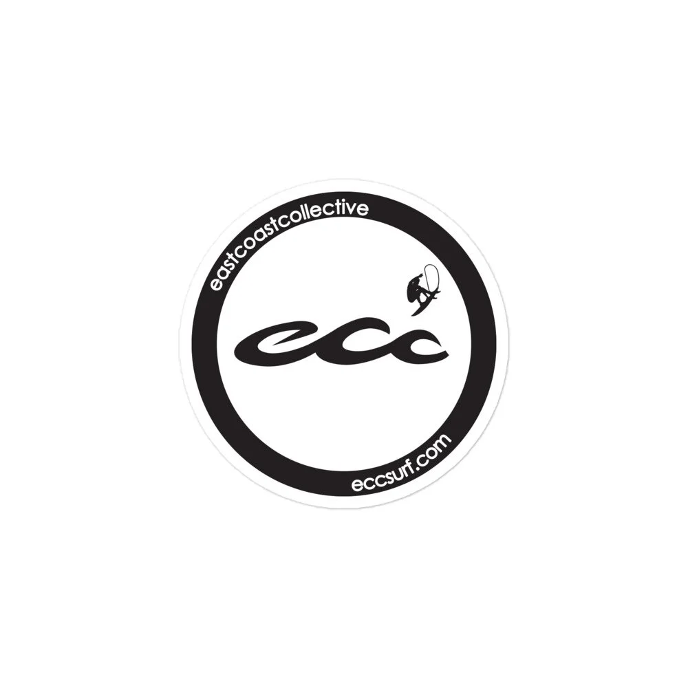 Round Rogue Triple Wave Sticker (Black-White-Blue)