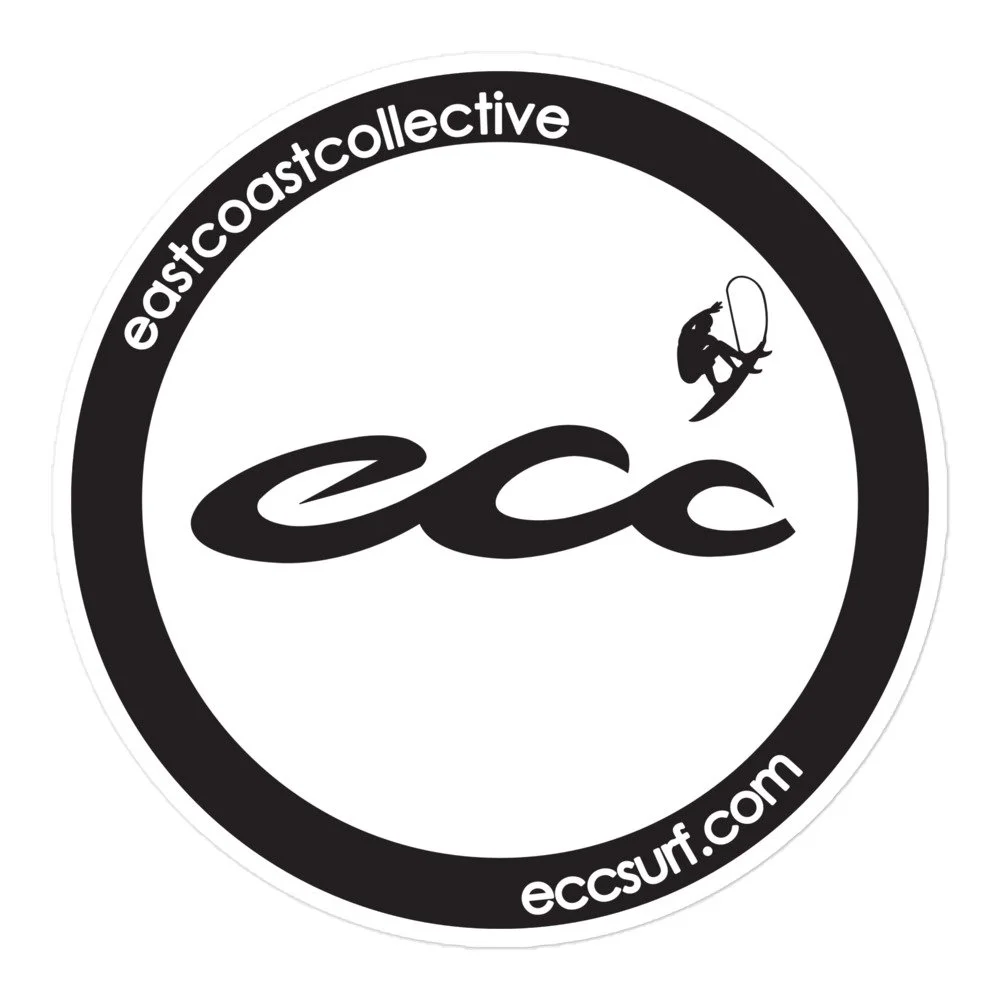 Round Rogue Triple Wave Sticker (Black-White-Blue)