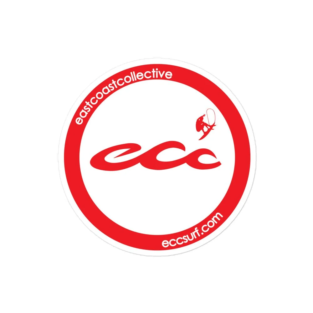 Round Rogue Triple Wave Sticker (Red-White)