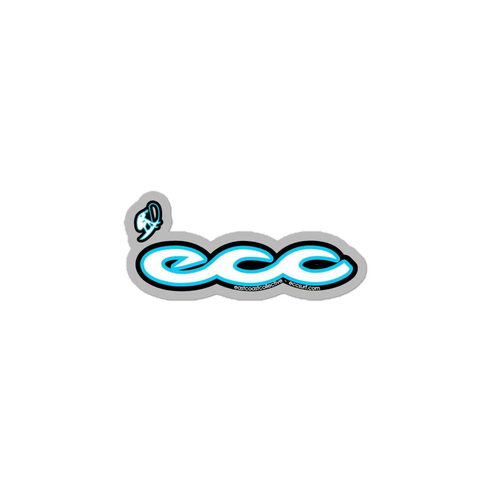 ECC Triple Wave Jump Sticker (Grey-Black-Teal-White)