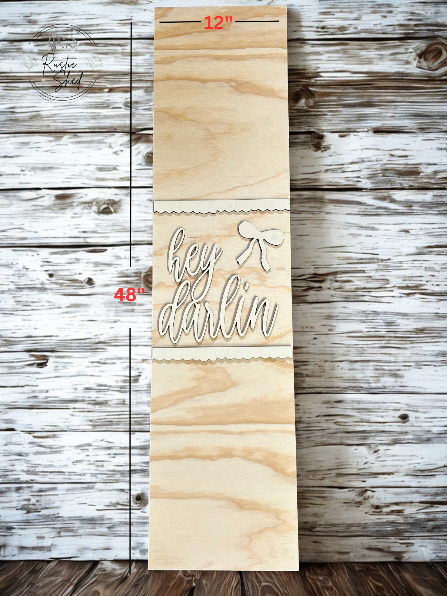 hey darlin- Wooden Cutout
