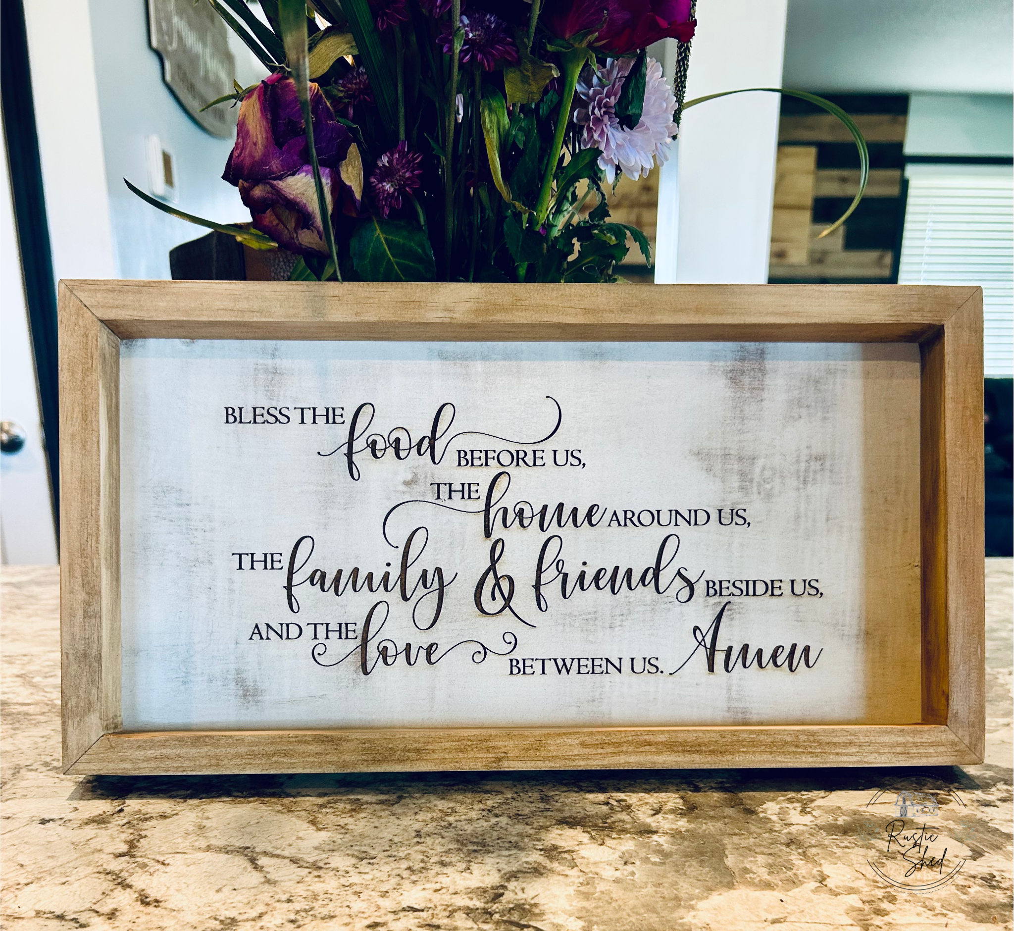 Bless the Food Before us Sign