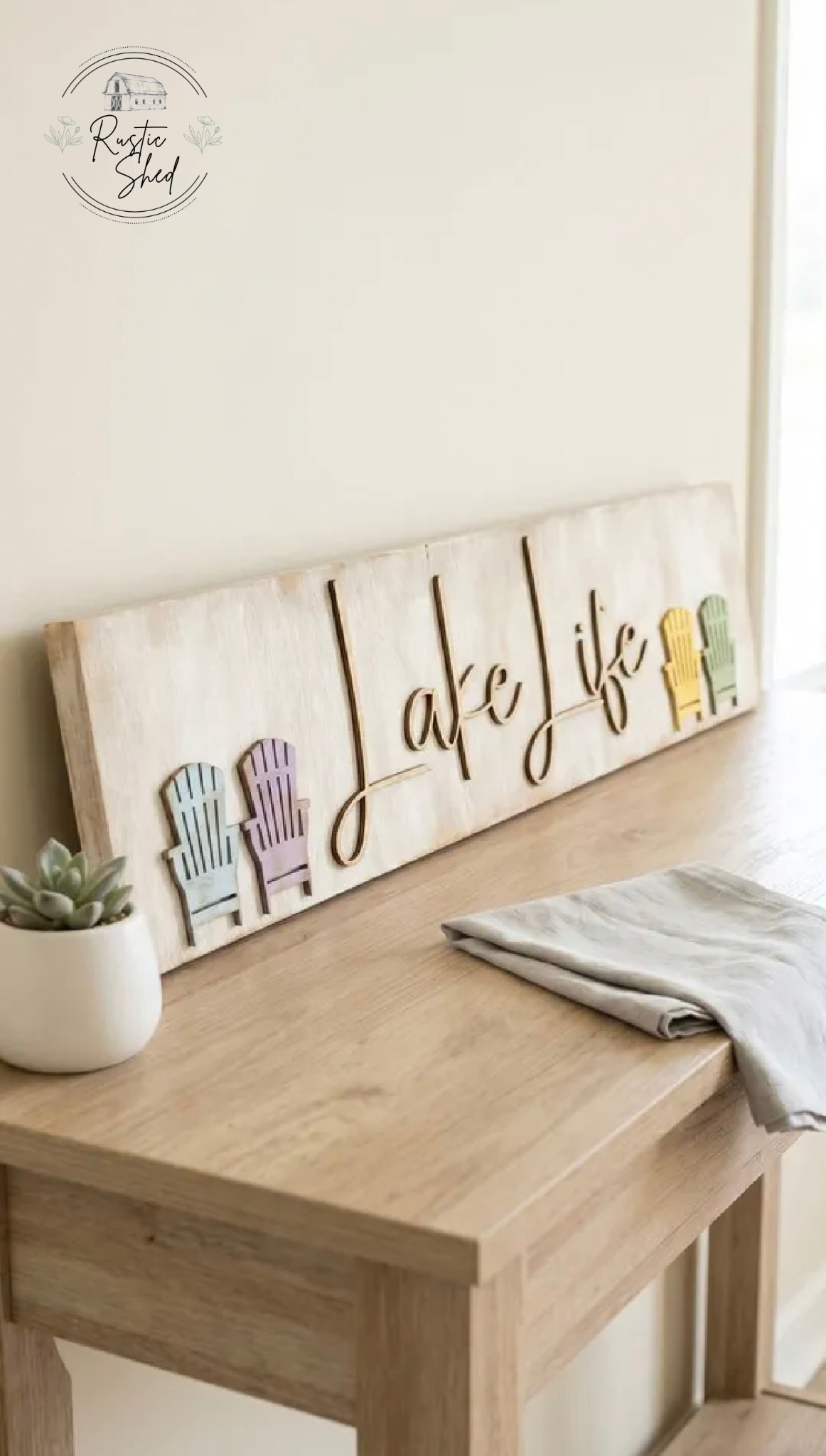 Lake Life Wooden Sign