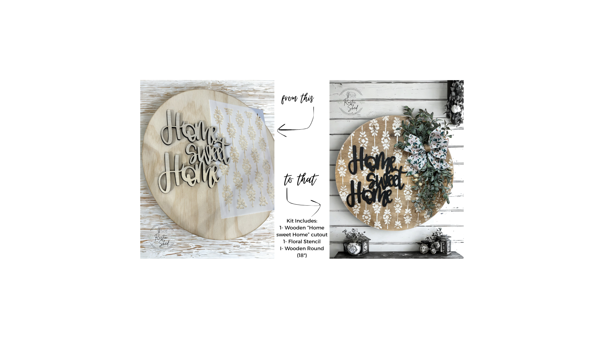 DIY- Door Hanger- "Home sweet Home"