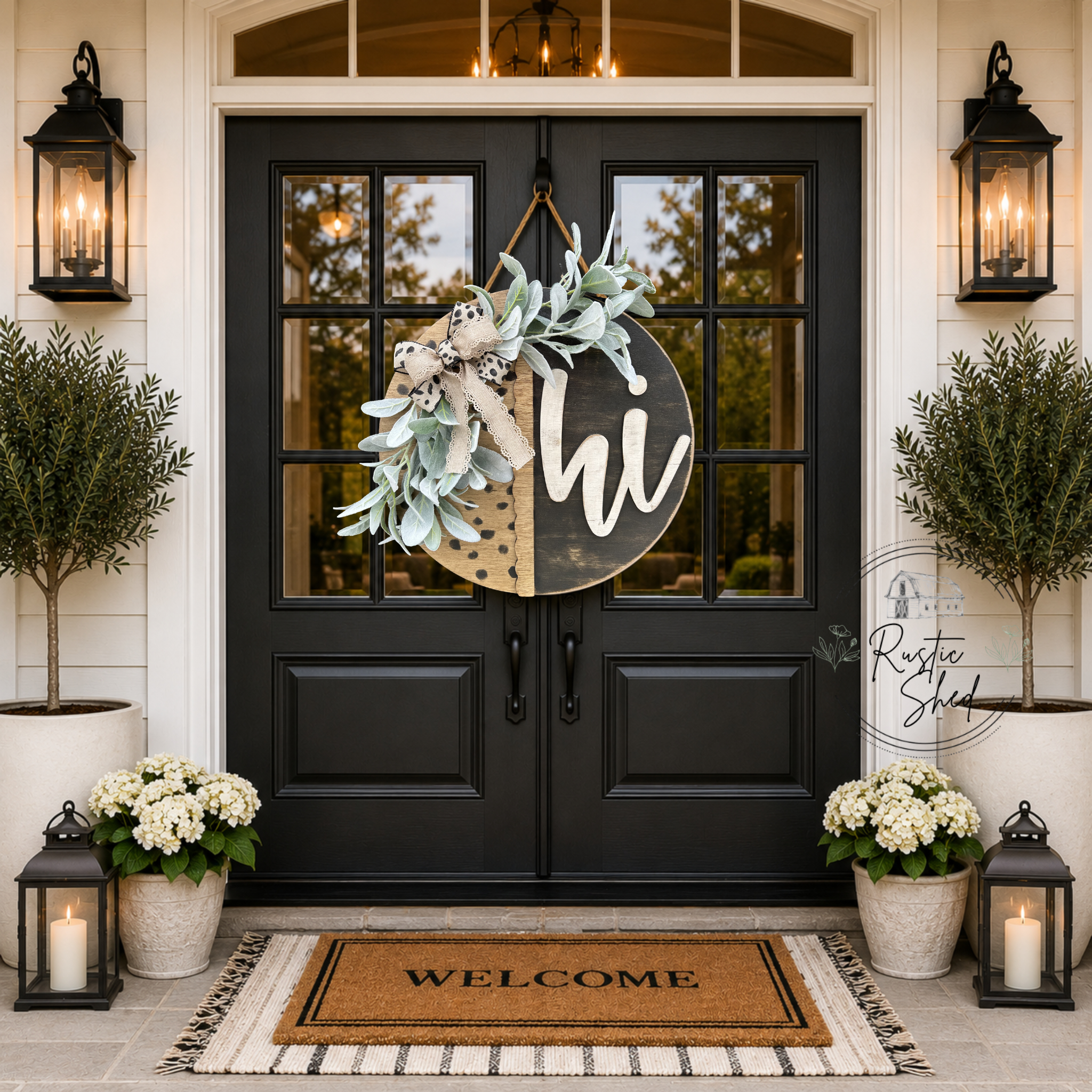 "hi" Door Hanger