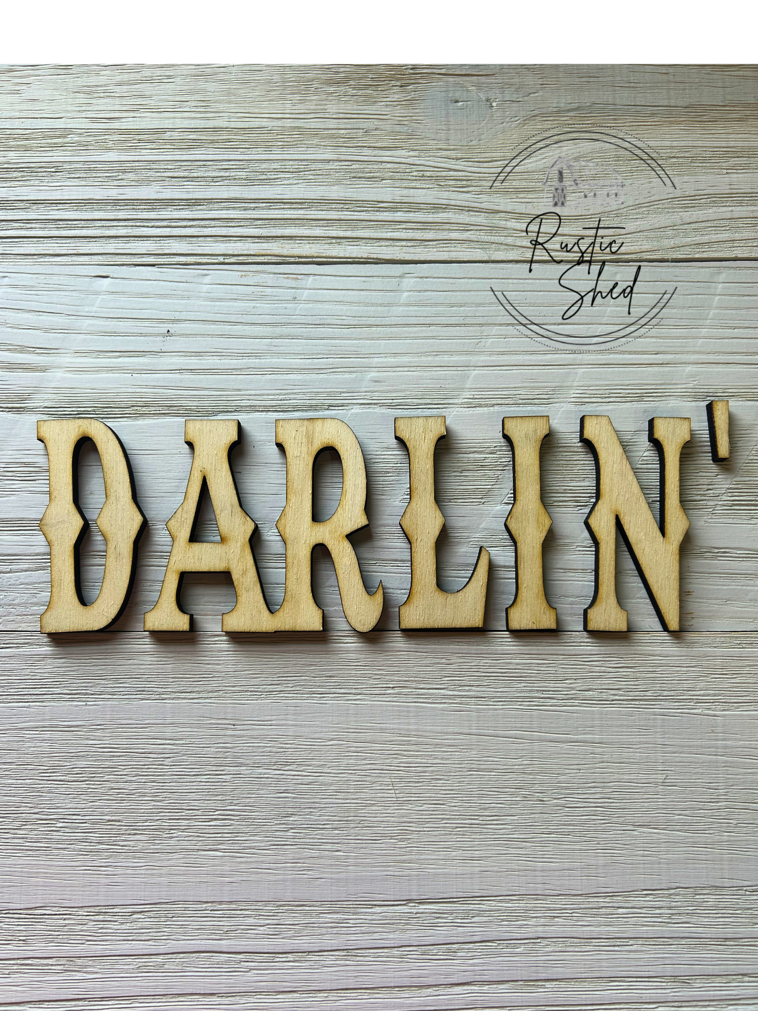 DIY- Wooden cutout "DARLIN"