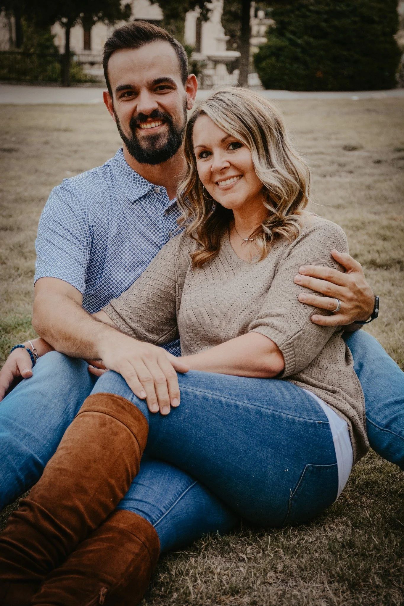 Christian couple sharing faith and biblical teaching