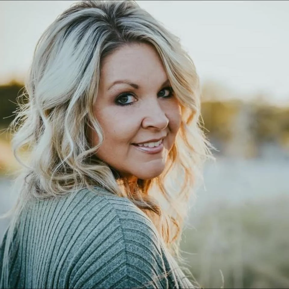 Christian woman teaching biblical surrender and faith