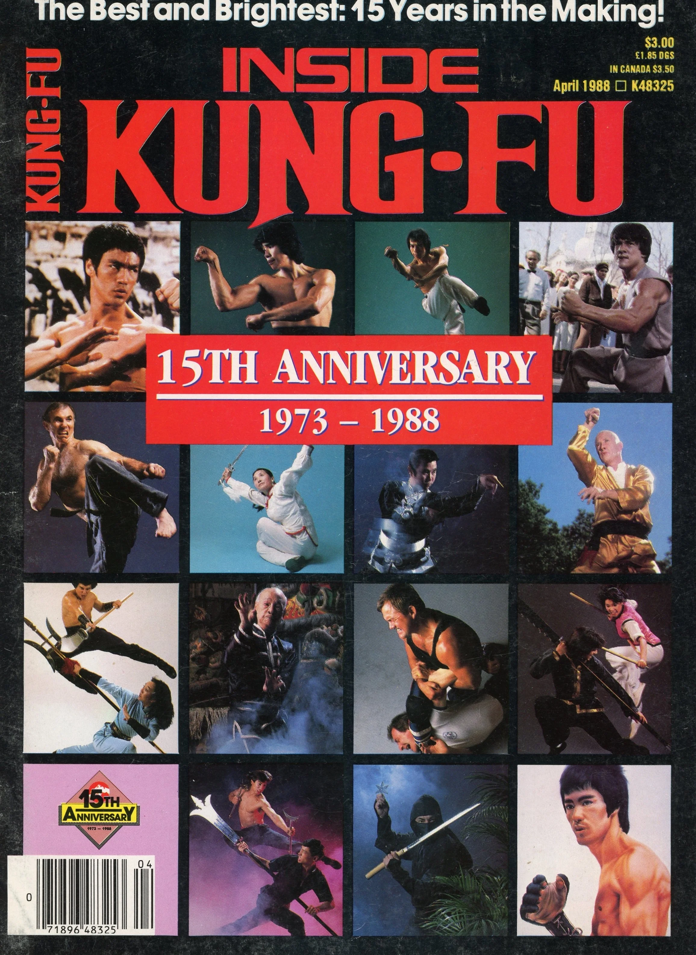 Bow Sim Mark featured as the only female martial arts master on the cover of Inside Kung-Fu’s 15th Anniversary issue, alongside Bruce Lee and other prominent male martial artists.