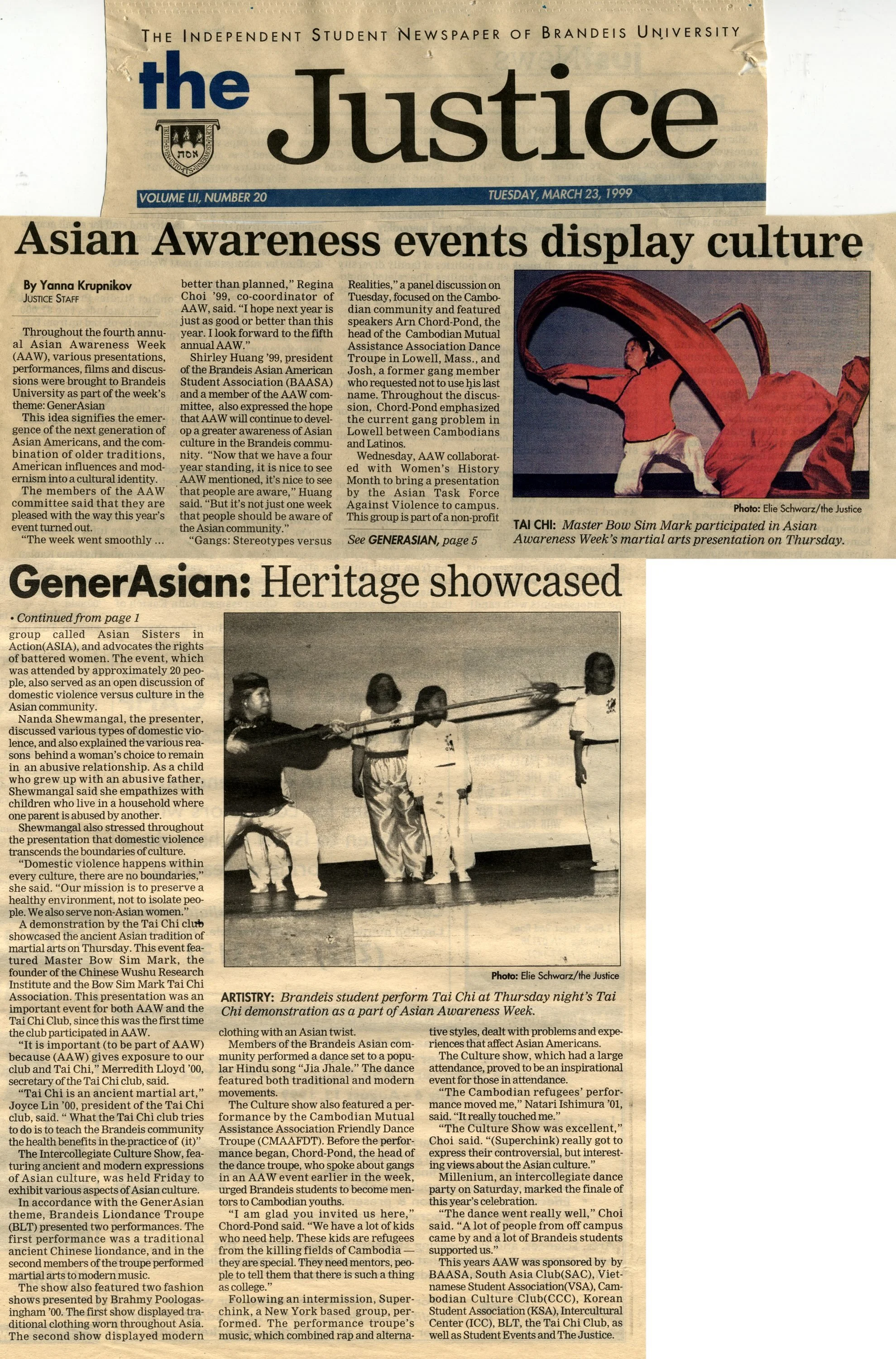 Bow Sim Mark in Heritage showcase: Asian Awareness