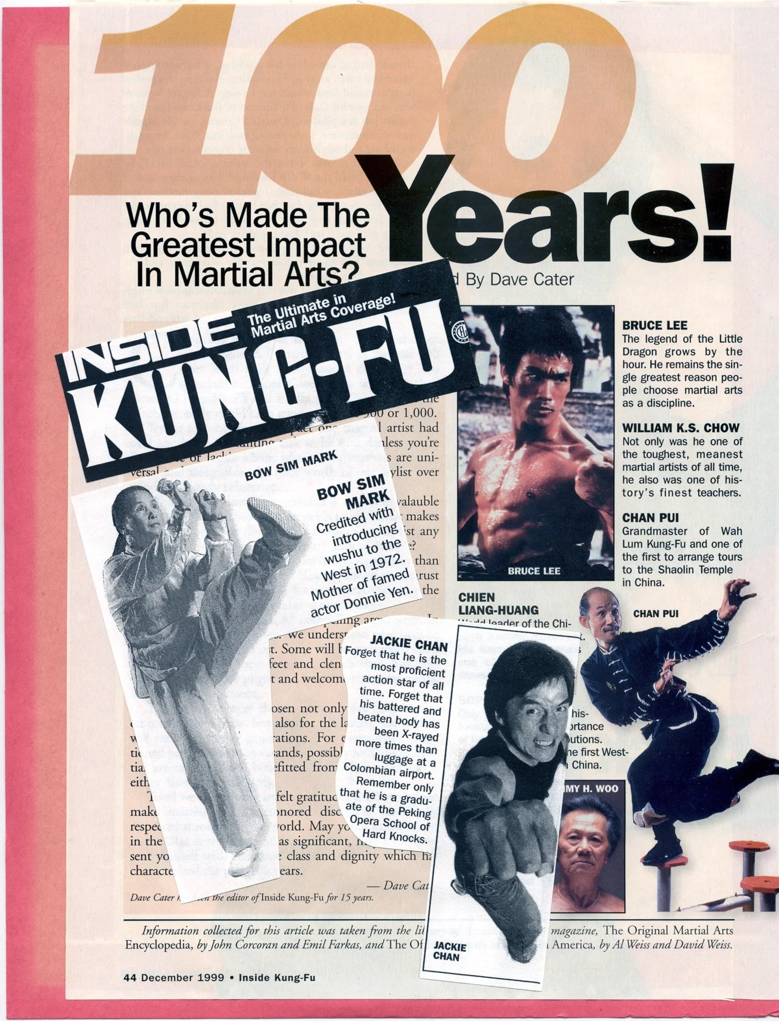Bow Sim Mark as one of top 100 most impactful martial arts masters